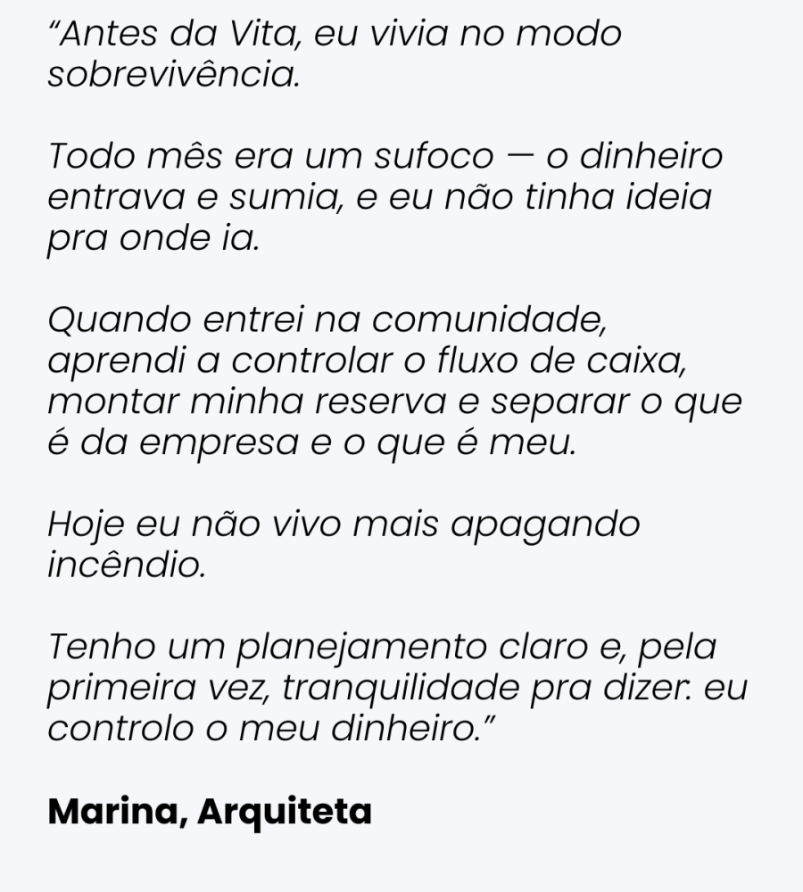 Depoimento Vita